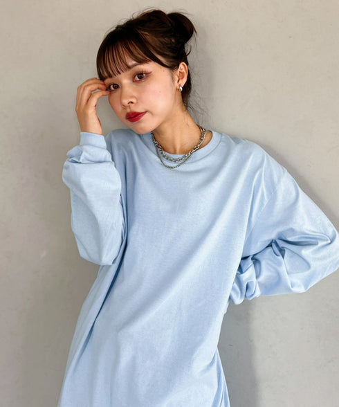 GILDAN(ギルダン) /ベーシック ロングスリーブ Tシャツ コットン ビッグシルエット オーバーサイズ サイズカラバリ豊富 長袖 ロンT 6.0オンス | 2193062 | ライトブルー