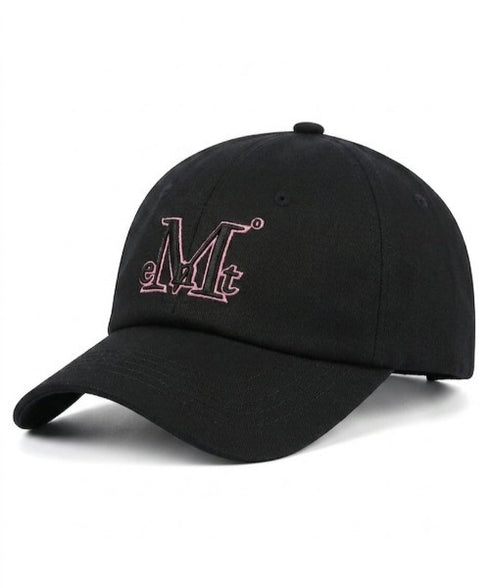 【別注・限定カラー登場】MUCENT(ムセント)/ブランド直輸入正規品 シグネチャー ロゴ ベースボール キャップ サイズ調整可能/SIGNATURE BALL CAP | AT5244039 | ブラック×ピンク