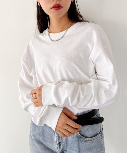 GILDAN(ギルダン) /ベーシック ロングスリーブ Tシャツ コットン ビッグシルエット オーバーサイズ サイズカラバリ豊富 長袖 ロンT 6.0オンス | 2193062 | ホワイト