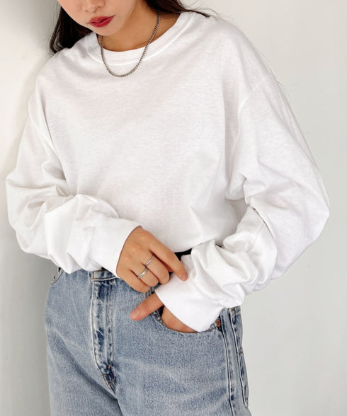 GILDAN(ギルダン) /ベーシック ロングスリーブ Tシャツ コットン ビッグシルエット オーバーサイズ サイズカラバリ豊富 長袖 ロンT 6.0オンス | 2193062 | ホワイト