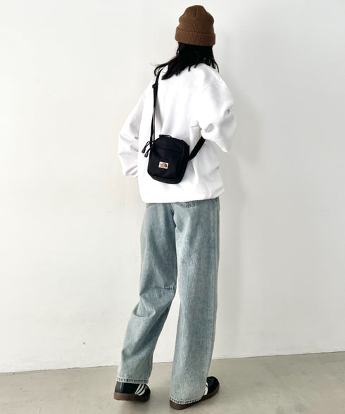 THE NORTH FACE(ザ・ノースフェイス)/長さ調整可能 軽量 ワンポイント ショルダー クロス ミニバッグ/STANDARD CROSS BAG S | IM1254073 | ブラック