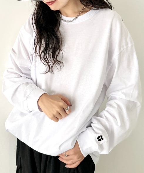 NEWTRAL(ニュートラル)/210 5.6oz Standard Emblem LS T/サイズ展開多数 コットン 無地 ロンT Tシャツ 長袖 カットソー | NT2009010 | ホワイト