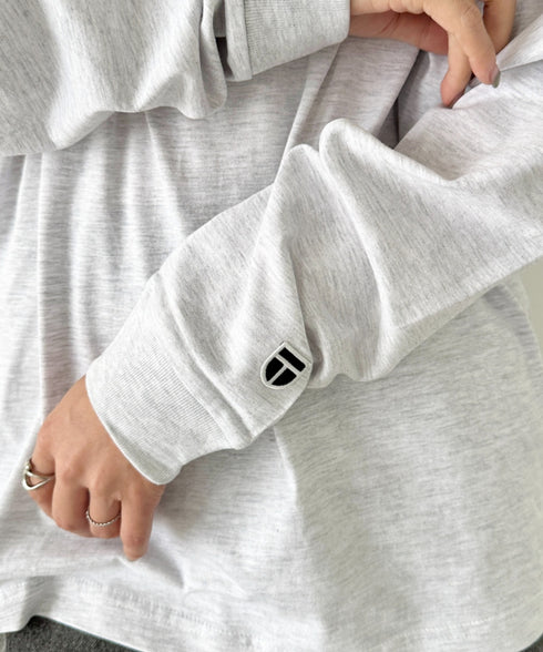 NEWTRAL(ニュートラル)/210 5.6oz Standard Emblem LS T/サイズ展開多数 コットン 無地 ロンT Tシャツ 長袖 カットソー | NT2009010 | アッシュグレー