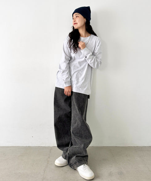 NEWTRAL(ニュートラル)/210 5.6oz Standard Emblem LS T/サイズ展開多数 コットン 無地 ロンT Tシャツ 長袖 カットソー | NT2009010 | アッシュグレー