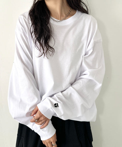 NEWTRAL(ニュートラル)/210 5.6oz Standard Emblem LS T/サイズ展開多数 コットン 無地 ロンT Tシャツ 長袖 カットソー | NT2009010 | ホワイト