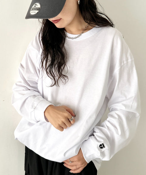 NEWTRAL(ニュートラル)/210 5.6oz Standard Emblem LS T/サイズ展開多数 コットン 無地 ロンT Tシャツ 長袖 カットソー | NT2009010 | ホワイト