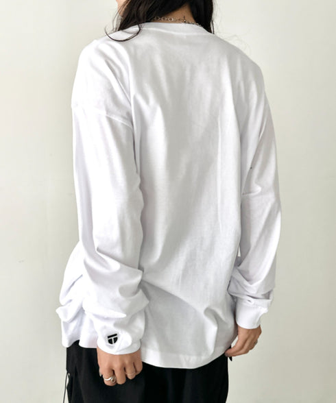 NEWTRAL(ニュートラル)/210 5.6oz Standard Emblem LS T/サイズ展開多数 コットン 無地 ロンT Tシャツ 長袖 カットソー | NT2009010 | ホワイト