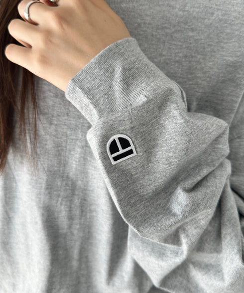 NEWTRAL(ニュートラル)/210 5.6oz Standard Emblem LS T/サイズ展開多数 コットン 無地 ロンT Tシャツ 長袖 カットソー | NT2009010 | グレー