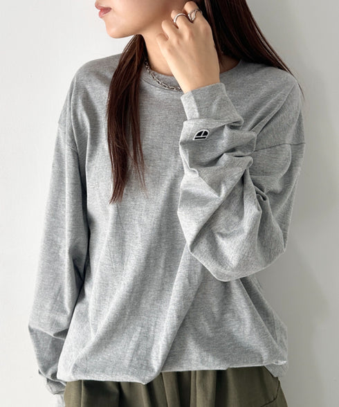 NEWTRAL(ニュートラル)/210 5.6oz Standard Emblem LS T/サイズ展開多数 コットン 無地 ロンT Tシャツ 長袖 カットソー | NT2009010 | グレー