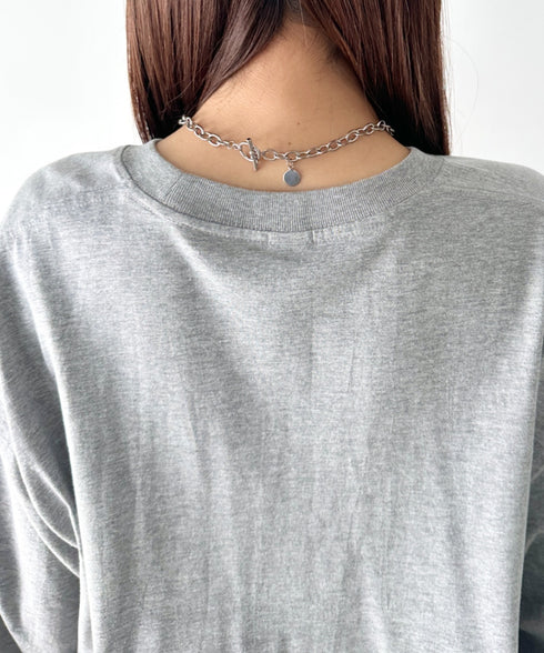 NEWTRAL(ニュートラル)/210 5.6oz Standard Emblem LS T/サイズ展開多数 コットン 無地 ロンT Tシャツ 長袖 カットソー | NT2009010 | グレー