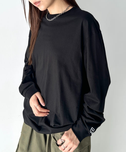 NEWTRAL(ニュートラル)/210 5.6oz Standard Emblem LS T/サイズ展開多数 コットン 無地 ロンT Tシャツ 長袖 カットソー | NT2009010 | ブラック