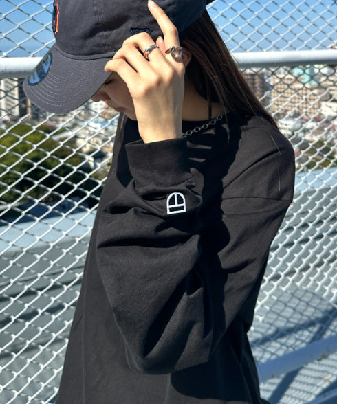 NEWTRAL(ニュートラル)/210 5.6oz Standard Emblem LS T/サイズ展開多数 コットン 無地 ロンT Tシャツ 長袖 カットソー | NT2009010 | ブラック