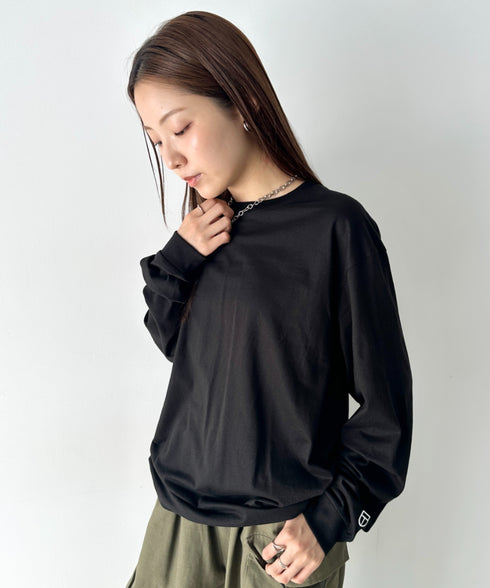 NEWTRAL(ニュートラル)/210 5.6oz Standard Emblem LS T/サイズ展開多数 コットン 無地 ロンT Tシャツ 長袖 カットソー | NT2009010 | ブラック