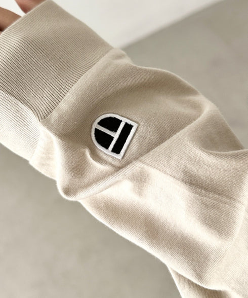 NEWTRAL(ニュートラル)/210 5.6oz Standard Emblem LS T/サイズ展開多数 コットン 無地 ロンT Tシャツ 長袖 カットソー | NT2009010 | サンドベージュ