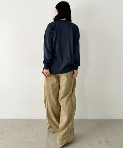 NEWTRAL(ニュートラル)/210 5.6oz Standard Emblem LS T/サイズ展開多数 コットン 無地 ロンT Tシャツ 長袖 カットソー | NT2009010 | ネイビー