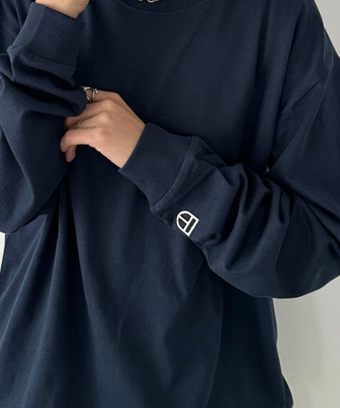 NEWTRAL(ニュートラル)/210 5.6oz Standard Emblem LS T/サイズ展開多数 コットン 無地 ロンT Tシャツ 長袖 カットソー | NT2009010 | ネイビー