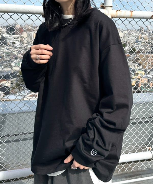 NEWTRAL(ニュートラル)/212 9.8oz Super Heavy Emblem LS T/サイズ展開多数 コットン 無地 スーパーヘビーロンT | NT2009012 | ブラック