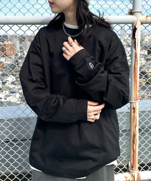 NEWTRAL(ニュートラル)/212 9.8oz Super Heavy Emblem LS T/サイズ展開多数 コットン 無地 スーパーヘビーロンT | NT2009012 | ブラック