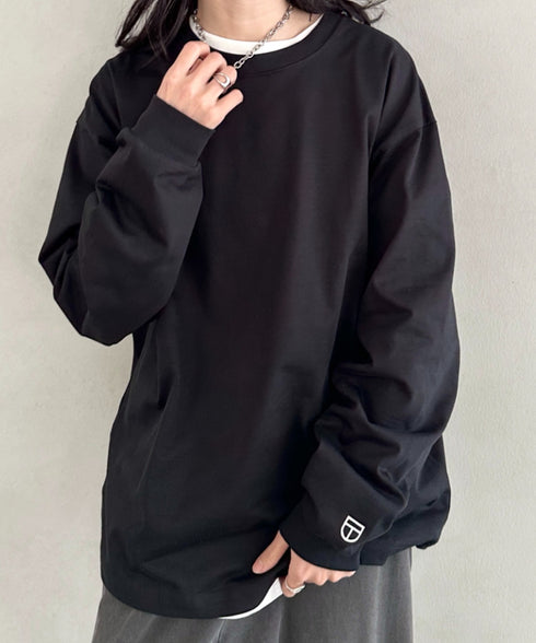 NEWTRAL(ニュートラル)/212 9.8oz Super Heavy Emblem LS T/サイズ展開多数 コットン 無地 スーパーヘビーロンT | NT2009012 | ブラック