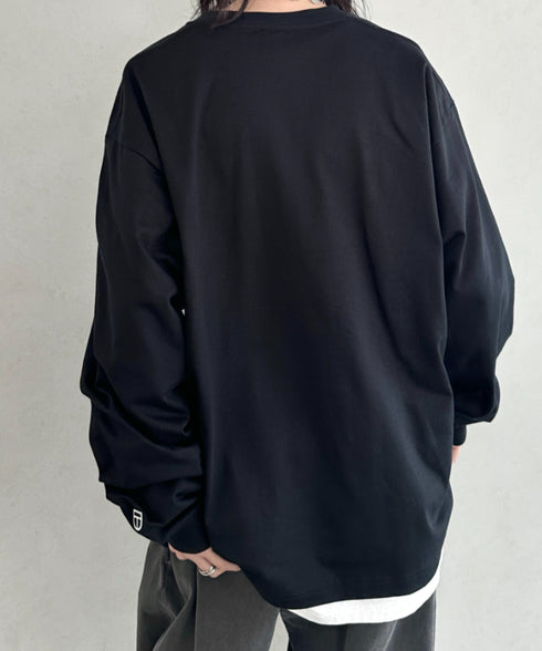 NEWTRAL(ニュートラル)/212 9.8oz Super Heavy Emblem LS T/サイズ展開多数 コットン 無地 スーパーヘビーロンT | NT2009012 | ブラック