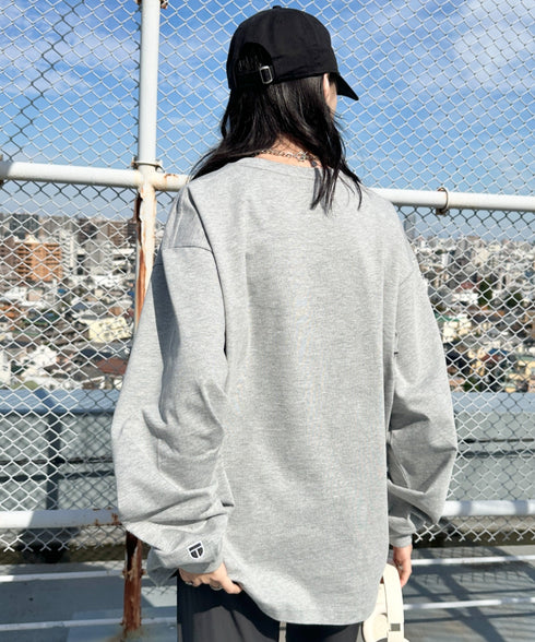 NEWTRAL(ニュートラル)/212 9.8oz Super Heavy Emblem LS T/サイズ展開多数 コットン 無地 スーパーヘビーロンT | NT2009012 | グレー