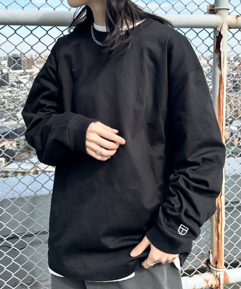 NEWTRAL(ニュートラル)/212 9.8oz Super Heavy Emblem LS T/サイズ展開多数 コットン 無地 スーパーヘビーロンT | NT2009012 | ブラック
