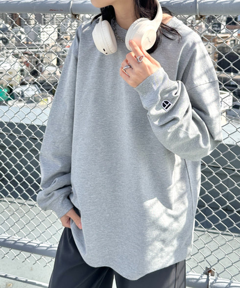 NEWTRAL(ニュートラル)/212 9.8oz Super Heavy Emblem LS T/サイズ展開多数 コットン 無地 スーパーヘビーロンT | NT2009012 | グレー