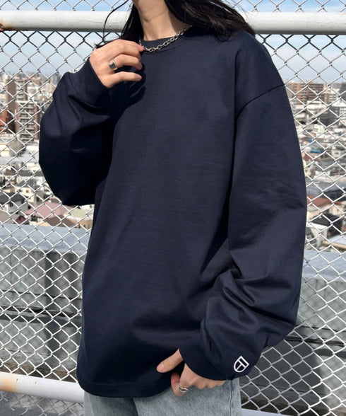 NEWTRAL(ニュートラル)/212 9.8oz Super Heavy Emblem LS T/サイズ展開多数 コットン 無地 スーパーヘビーロンT | NT2009012 | ネイビー