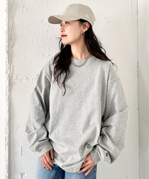 NEWTRAL(ニュートラル)/212 9.8oz Super Heavy Emblem LS T/サイズ展開多数 コットン 無地 スーパーヘビーロンT | NT2009012 | グレー