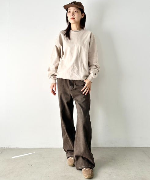 NEWTRAL(ニュートラル)/214 11.2oz Standard Emblem CN Sweat/サイズ展開多数 長袖 トップス プルオーバー スウェット | NT2009014 | サンドベージュ