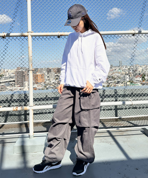 NEWTRAL(ニュートラル)/216 11.2oz Standard Emblem PO Hoodie/オーバーサイズ 裏毛 起毛なし 無地 ワッペン ワンポイント スウェット パーカー フーディー | NT2009016 | ホワイト