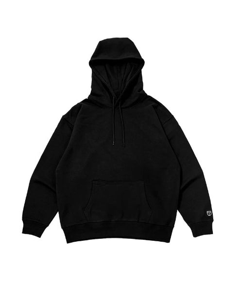 NEWTRAL(ニュートラル)/216 11.2oz Standard Emblem PO Hoodie/オーバーサイズ 裏毛 起毛なし 無地 ワッペン ワンポイント スウェット パーカー フーディー | NT2009016 | ブラック
