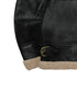 MUCENT(ムセント)/ワッペン ムートン ボア ジャケット ブルゾン/CHIVE LEATHER WAPEN MUSTANG JACKET | AT2254060 | ブラック