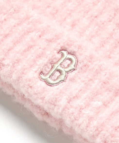 MLB KOREA(エムエルビーコリア)/猫耳 ねこ耳ビーニー 耳付き ロゴパッチ ワッペン ビーニー ニット帽/Plush Miyaong Beanie | AT5254072 | ピンク
