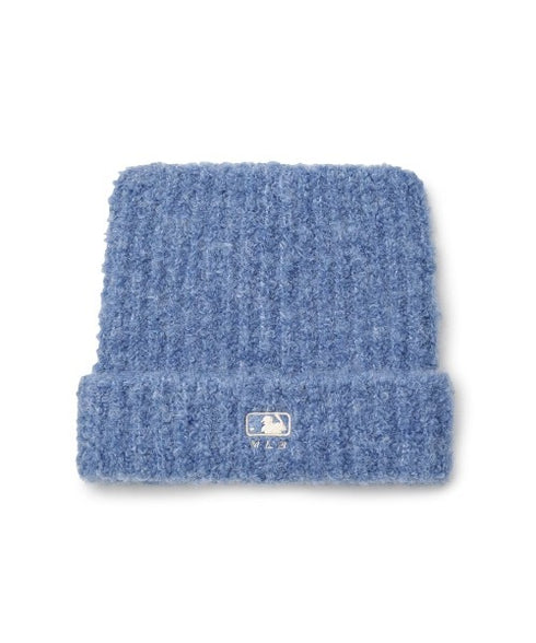 MLB KOREA(エムエルビーコリア)/猫耳 ねこ耳ビーニー 耳付き ロゴパッチ ワッペン ビーニー ニット帽/Plush Miyaong Beanie | AT5254072 | ブルー
