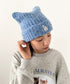 MLB KOREA(エムエルビーコリア)/猫耳 ねこ耳ビーニー 耳付き ロゴパッチ ワッペン ビーニー ニット帽/Plush Miyaong Beanie | AT5254072 | ブルー
