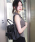 MUCENT(ムセント)/ミニ ポケット リュック バックパック/AREN TWO POCKET LEATHER MINI BACKPACK | AT1254078 | ブラック