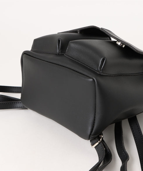 MUCENT(ムセント)/ミニ ポケット リュック バックパック/AREN TWO POCKET LEATHER MINI BACKPACK | AT1254078 | ブラック