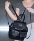 MUCENT(ムセント)/ミニ ポケット リュック バックパック/AREN TWO POCKET LEATHER MINI BACKPACK | AT1254078 | ブラック