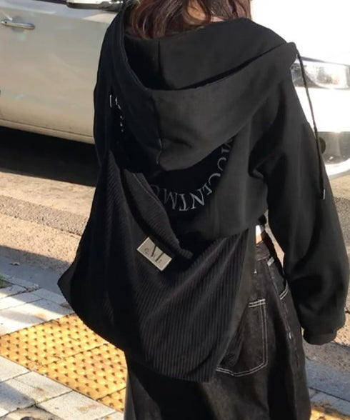 MUCENT(ムセント)/軽量 大容量 コーデュロイ クロス メッセンジャー ショルダーバッグ/SOFT CORDUROY CROSS BAG | AT1254079 | ブラック