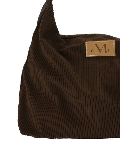 MUCENT(ムセント)/軽量 大容量 コーデュロイ クロス メッセンジャー ショルダーバッグ/SOFT CORDUROY CROSS BAG | AT1254079 | ダークブラウン