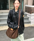 MUCENT(ムセント)/軽量 大容量 コーデュロイ クロス メッセンジャー ショルダーバッグ/SOFT CORDUROY CROSS BAG | AT1254079 | ダークブラウン