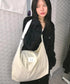 MUCENT(ムセント)/軽量 大容量 コーデュロイ クロス メッセンジャー ショルダーバッグ/SOFT CORDUROY CROSS BAG | AT1254079 | アイボリー