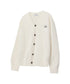 MUCENT(ムセント)/Vネック アンゴラ オーバーサイズ シャギー ニット カーディガン/POWDERY V-NECK ANGORA KNIT CARDIGAN | AT2254081 | アイボリー