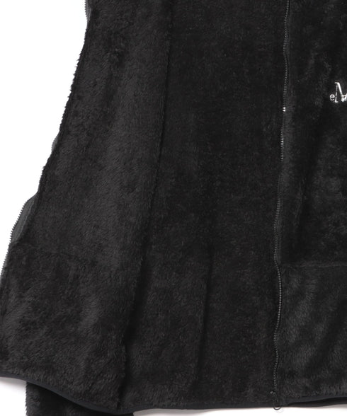 MUCENT(ムセント)/ボア フリース ジャケット/BOLLI CURLY FLEECE HOOD ZIP-UP | AT2254082 | ブラック