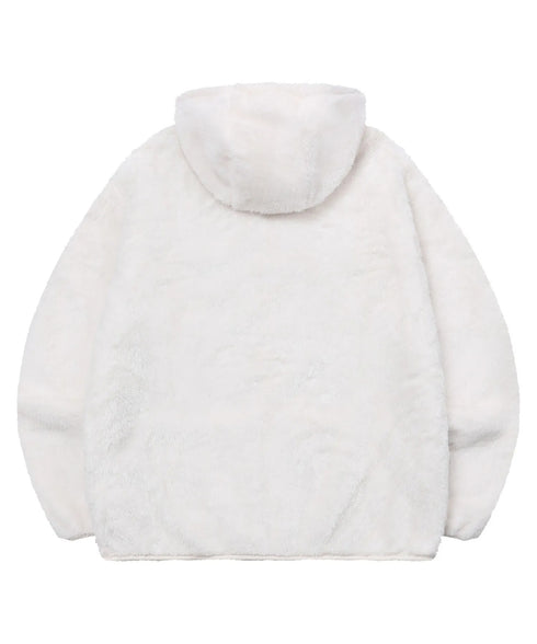 MUCENT(ムセント)/ボア フリース ジャケット/BOLLI CURLY FLEECE HOOD ZIP-UP | AT2254082 | アイボリー