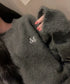 MUCENT(ムセント)/アンゴラ オーバーサイズ シャギー ニット/NEUSS ANGORA LOOSE-FIT KNIT | AT2254084 | チャコールグレー