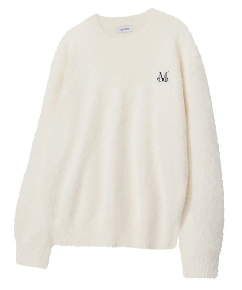 MUCENT(ムセント)/アンゴラ オーバーサイズ シャギー ニット/NEUSS ANGORA LOOSE-FIT KNIT | AT2254084 | アイボリー