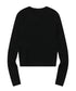 MUCENT(ムセント)/Vネック クロップ ケーブル ニット/PRIMROSE V-NECK CROP KNIT | AT2254085 | ブラック