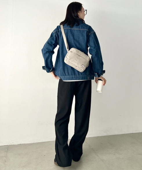 THE NORTH FACE(ザ・ノースフェイス)/軽量 スクエア ショルダーバッグ クロスバッグ/TRAVEL CROSS BAG S | IM1254100 | グレイッシュベージュ